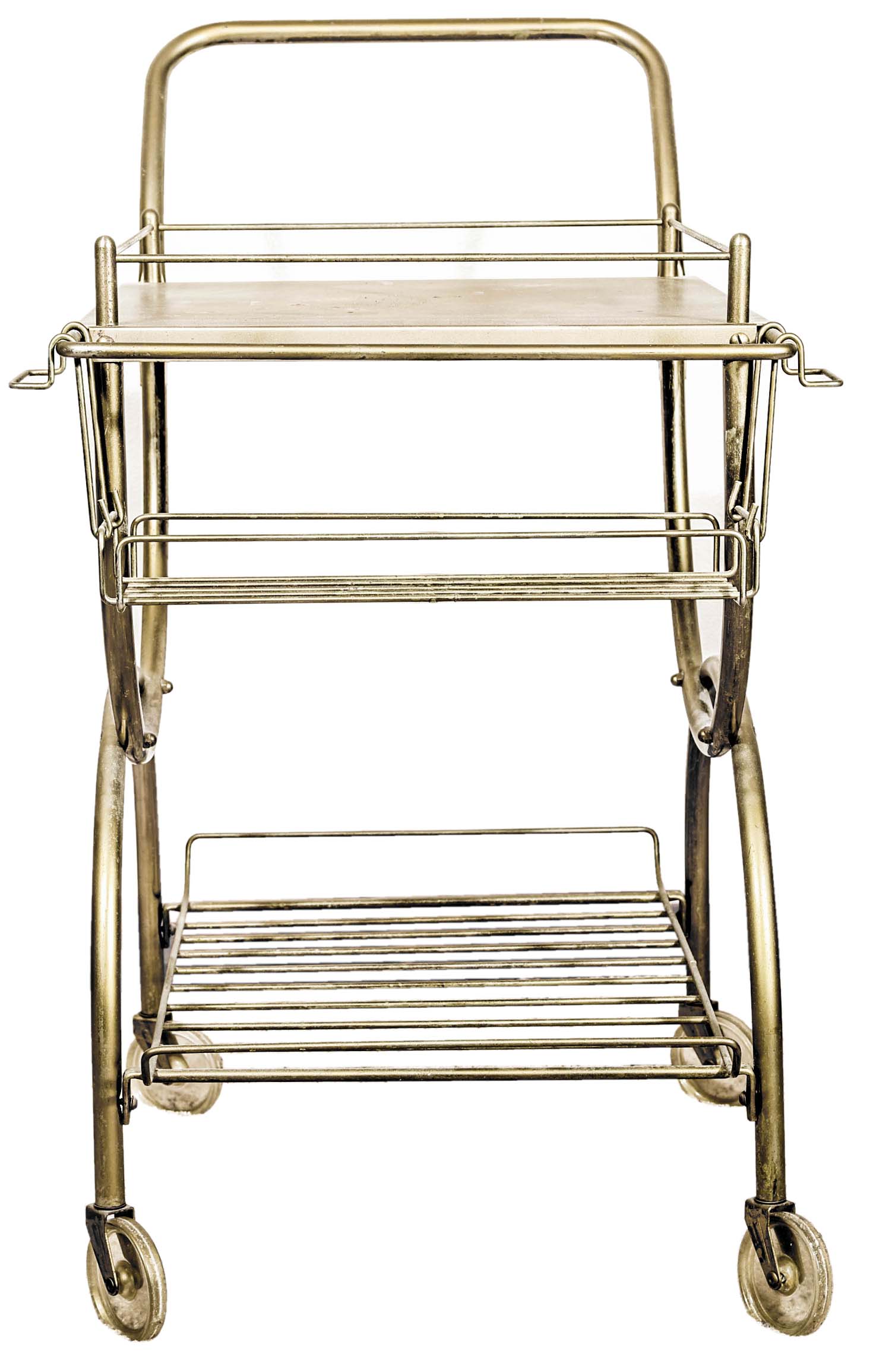 Vintage Metal Bar Cart EBTH